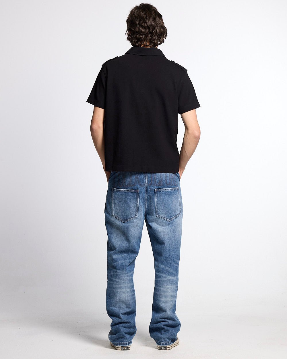 LOOPING POLO BLACK - Cold Culture