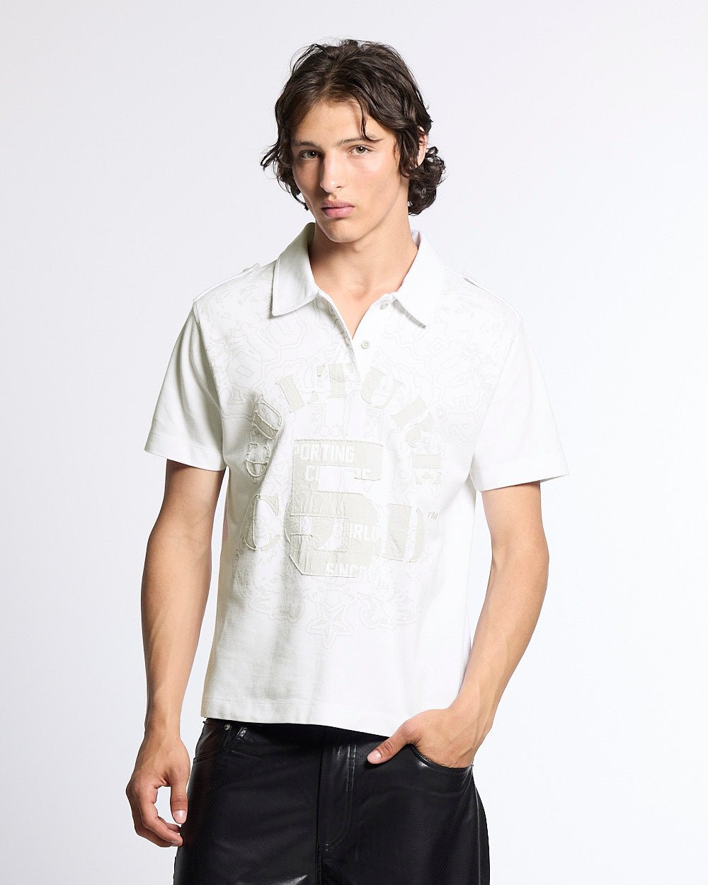 LOOPING POLO WHITE - Cold Culture
