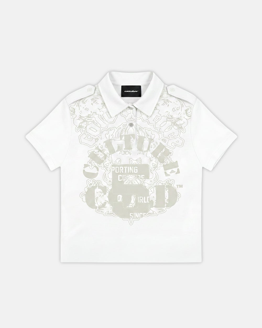 LOOPING POLO WHITE - Cold Culture