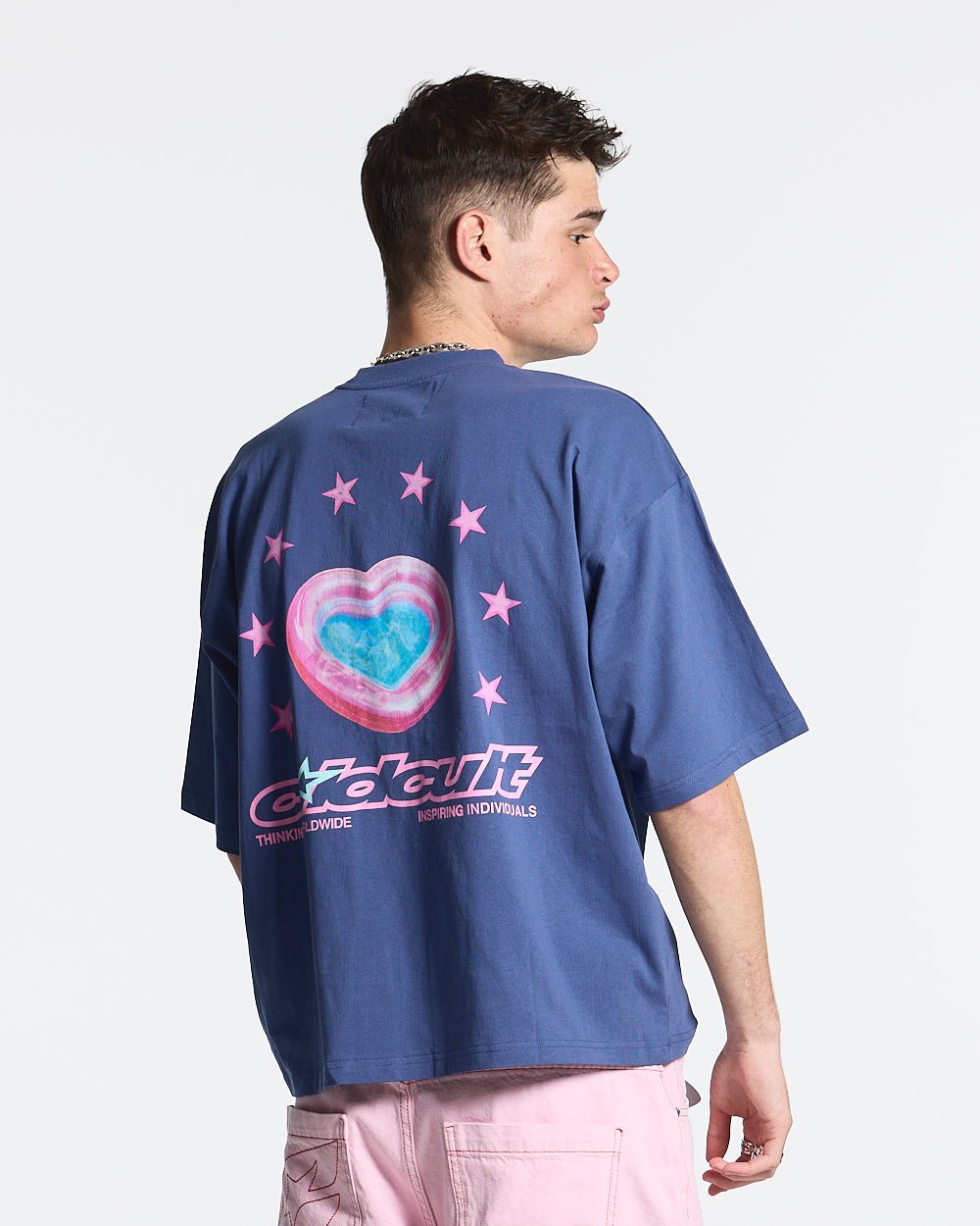 LOVERS POOL TEE COASTAL BLUE - COLD CULTURE