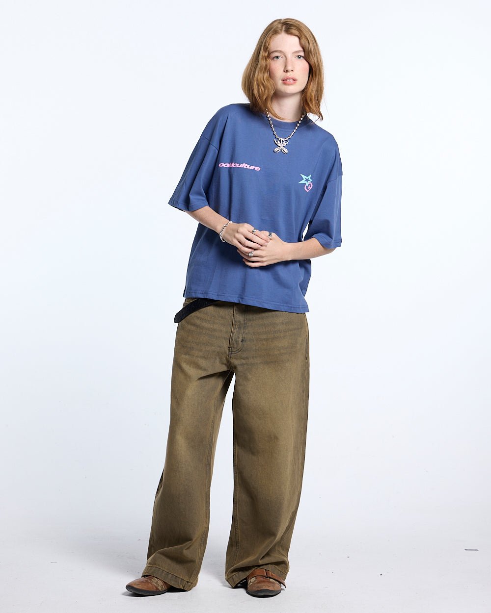 LOVERS POOL TEE COASTAL BLUE - COLD CULTURE