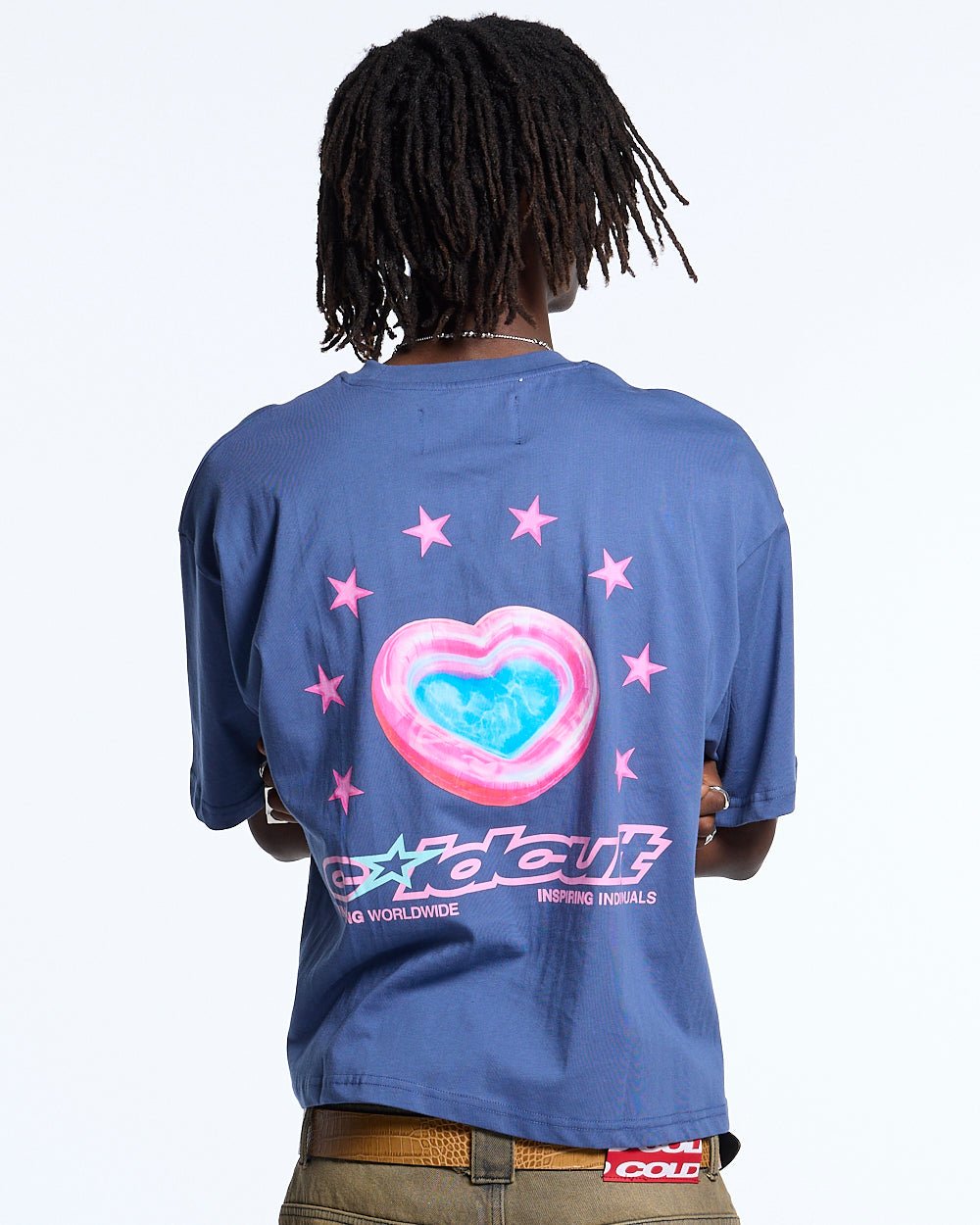 LOVERS POOL TEE COASTAL BLUE - COLD CULTURE
