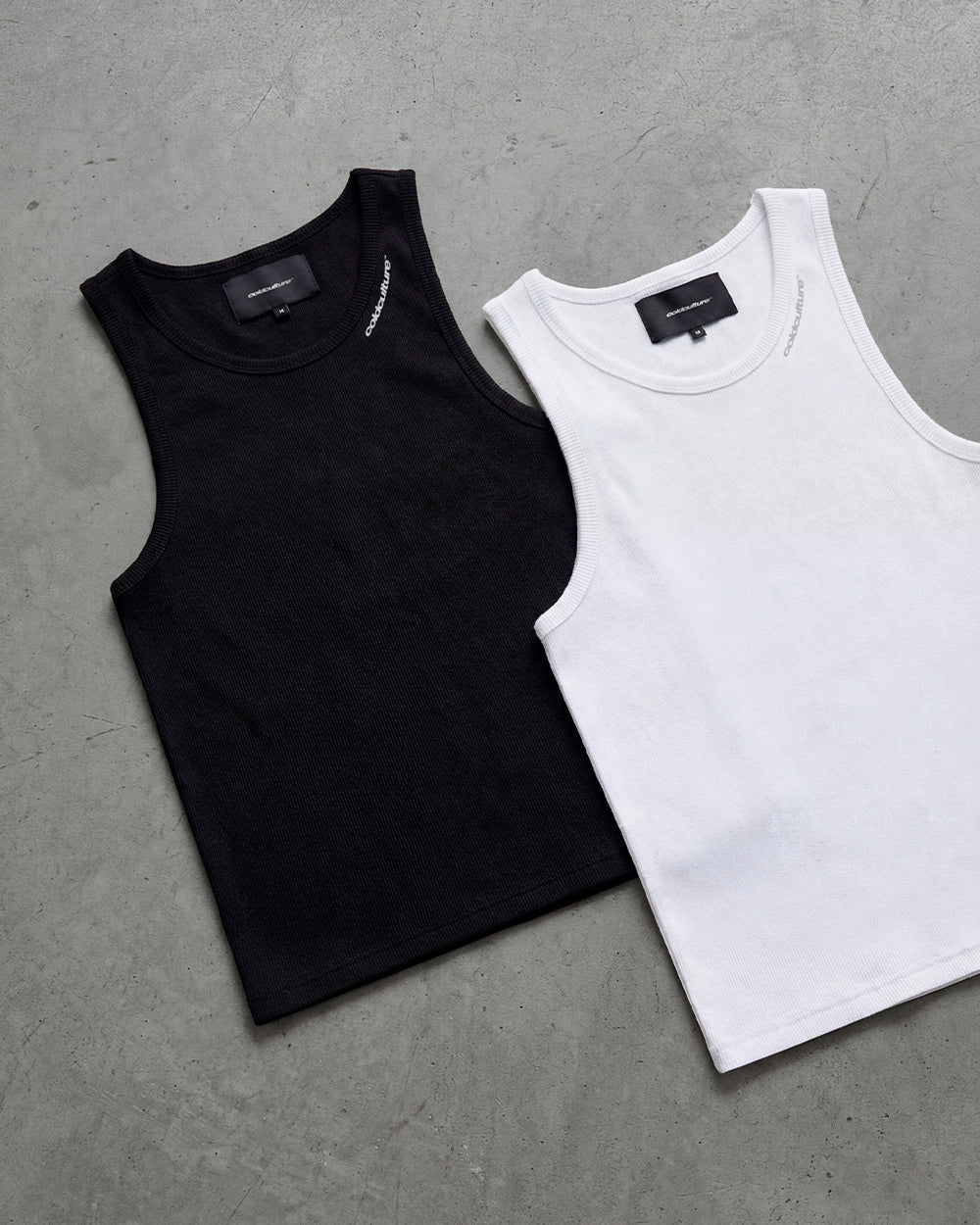 LOW KEY BASIC TANK TOP 2 PACK WHITE & BLACK - Cold Culture