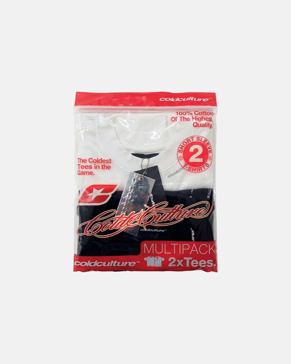 LOW KEY BASIC TEE 2 PACK WHITE & BLACK - Cold Culture