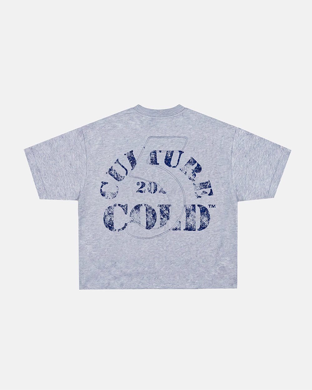 MARINE 55 TEE HEATHER GREY - Cold Culture