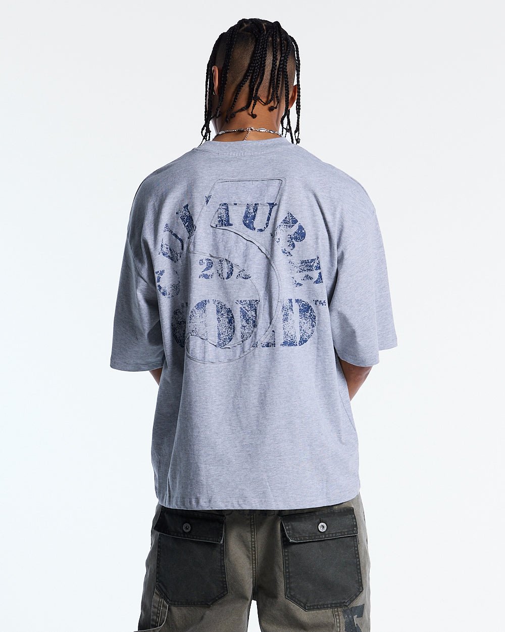 MARINE 55 TEE HEATHER GREY - Cold Culture