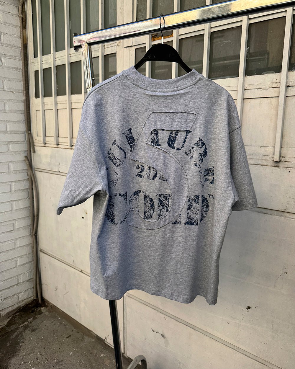 MARINE 55 TEE HEATHER GREY - Cold Culture