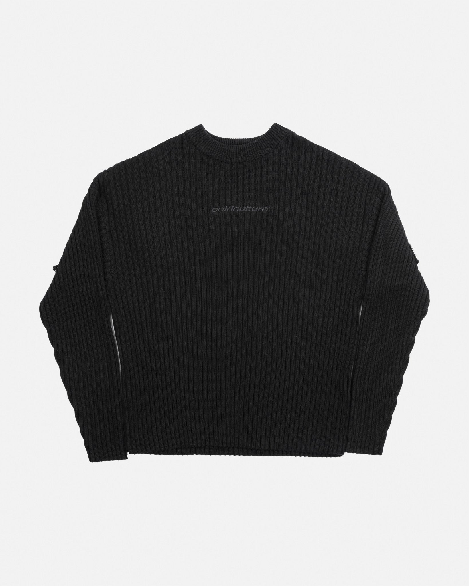MESSY KNIT BLACK - Cold Culture