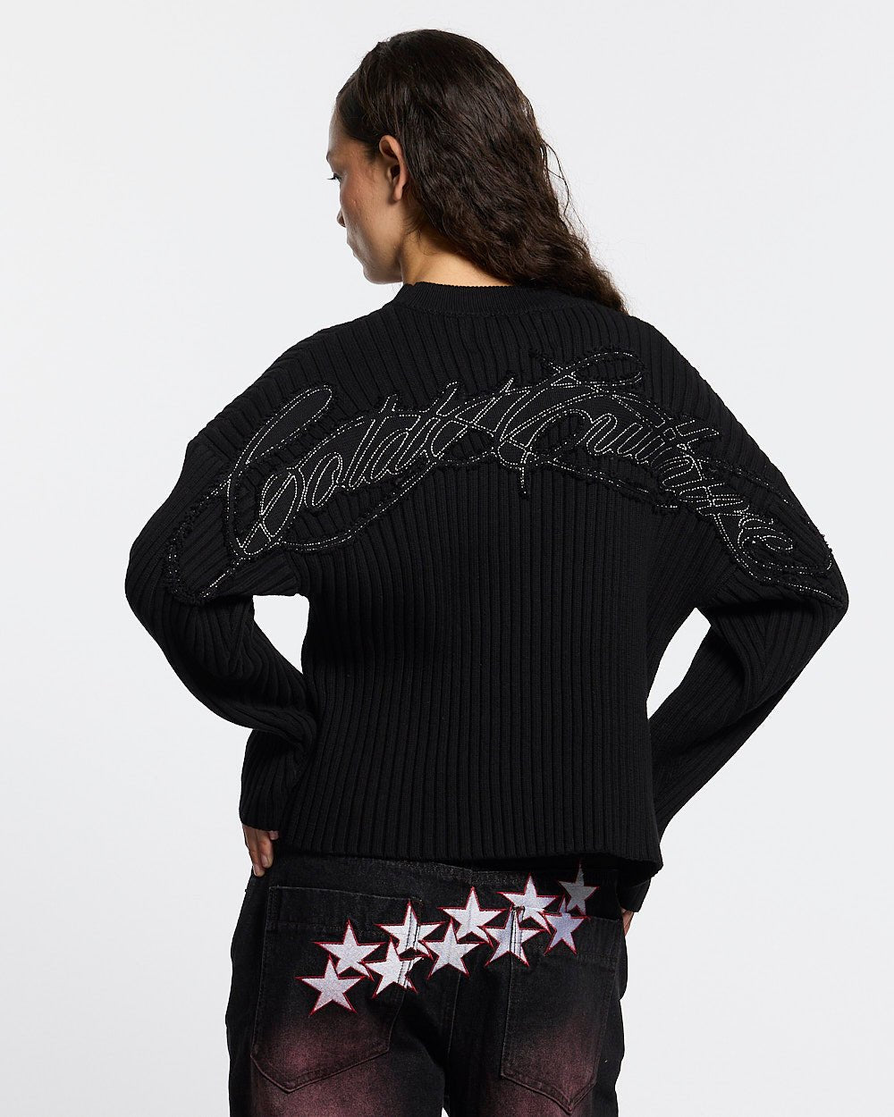 MESSY KNIT BLACK - Cold Culture