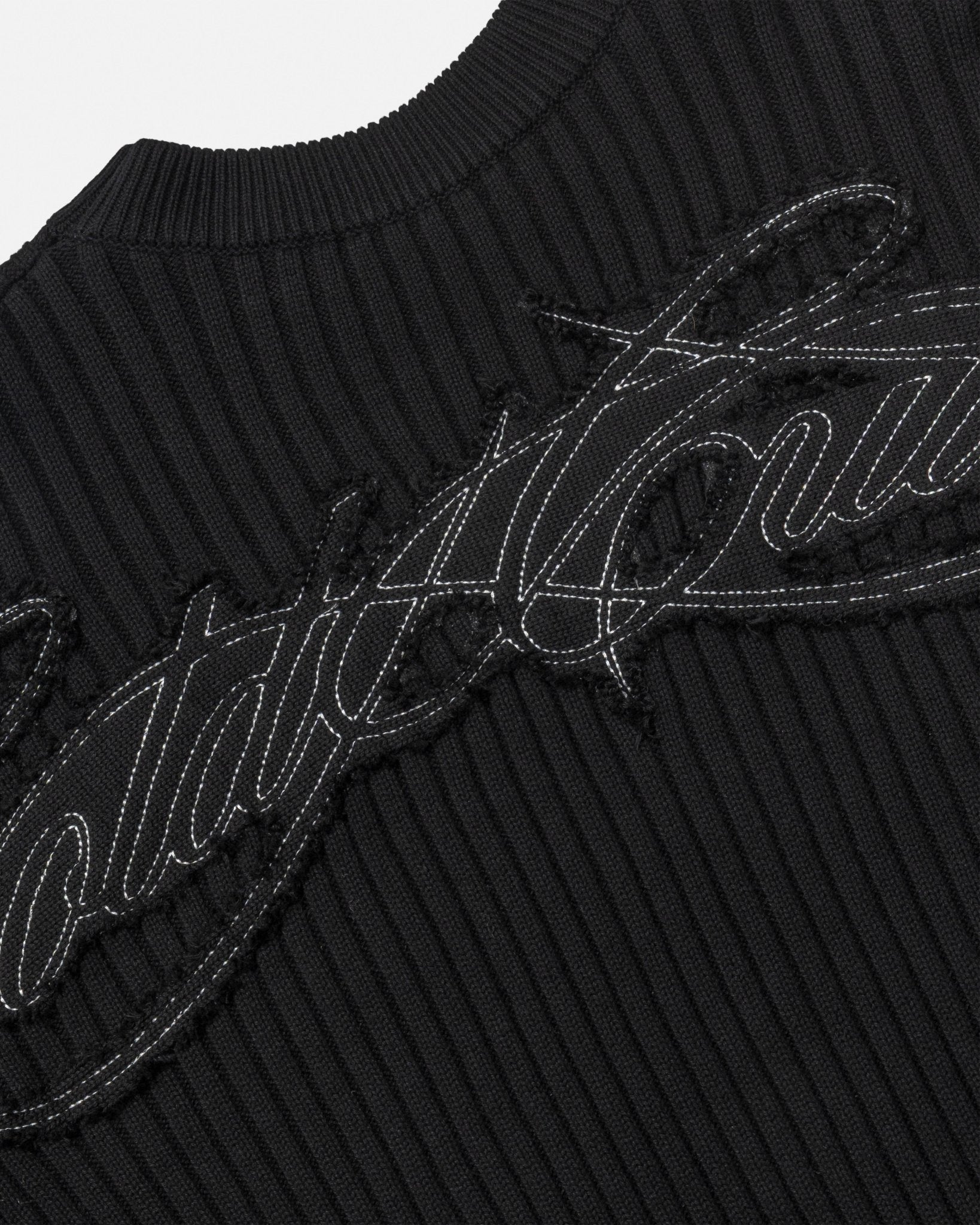 MESSY KNIT BLACK - Cold Culture