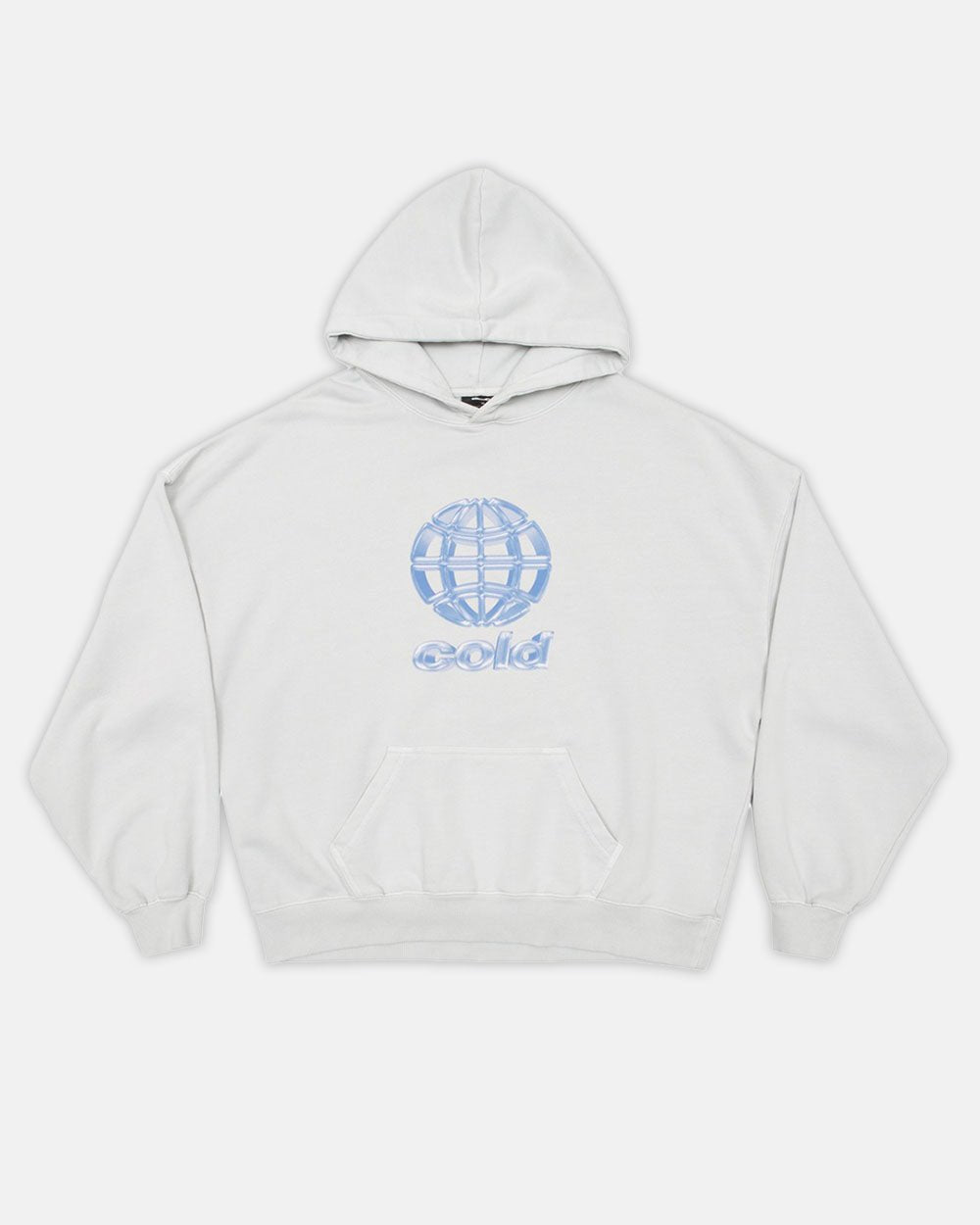 METALLIC WORLD HOODIE LIGHT GREY - COLD CULTURE