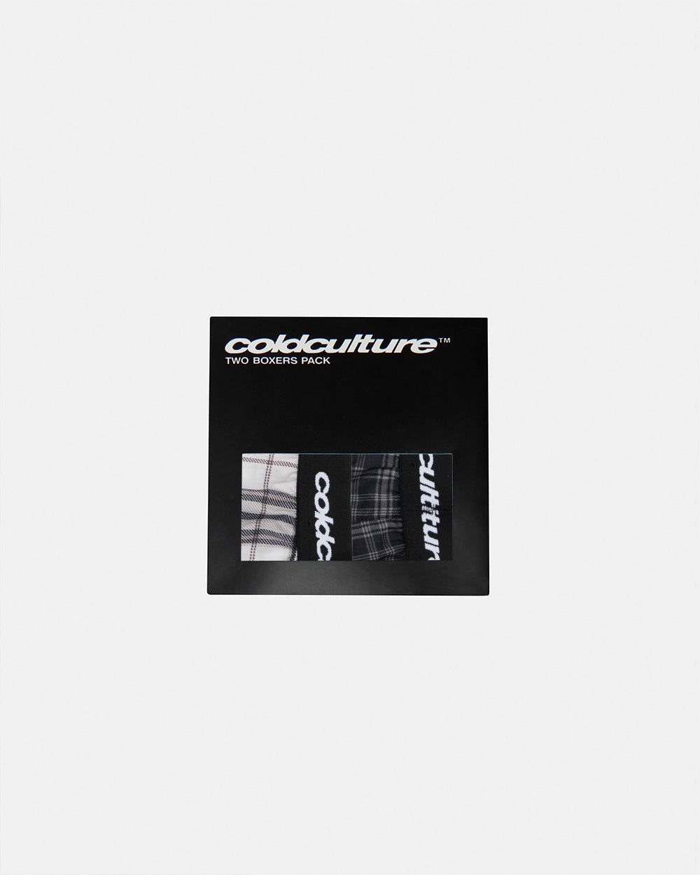 MIDNIGHT BOXERS PACK BLACK CHECKS - Cold Culture