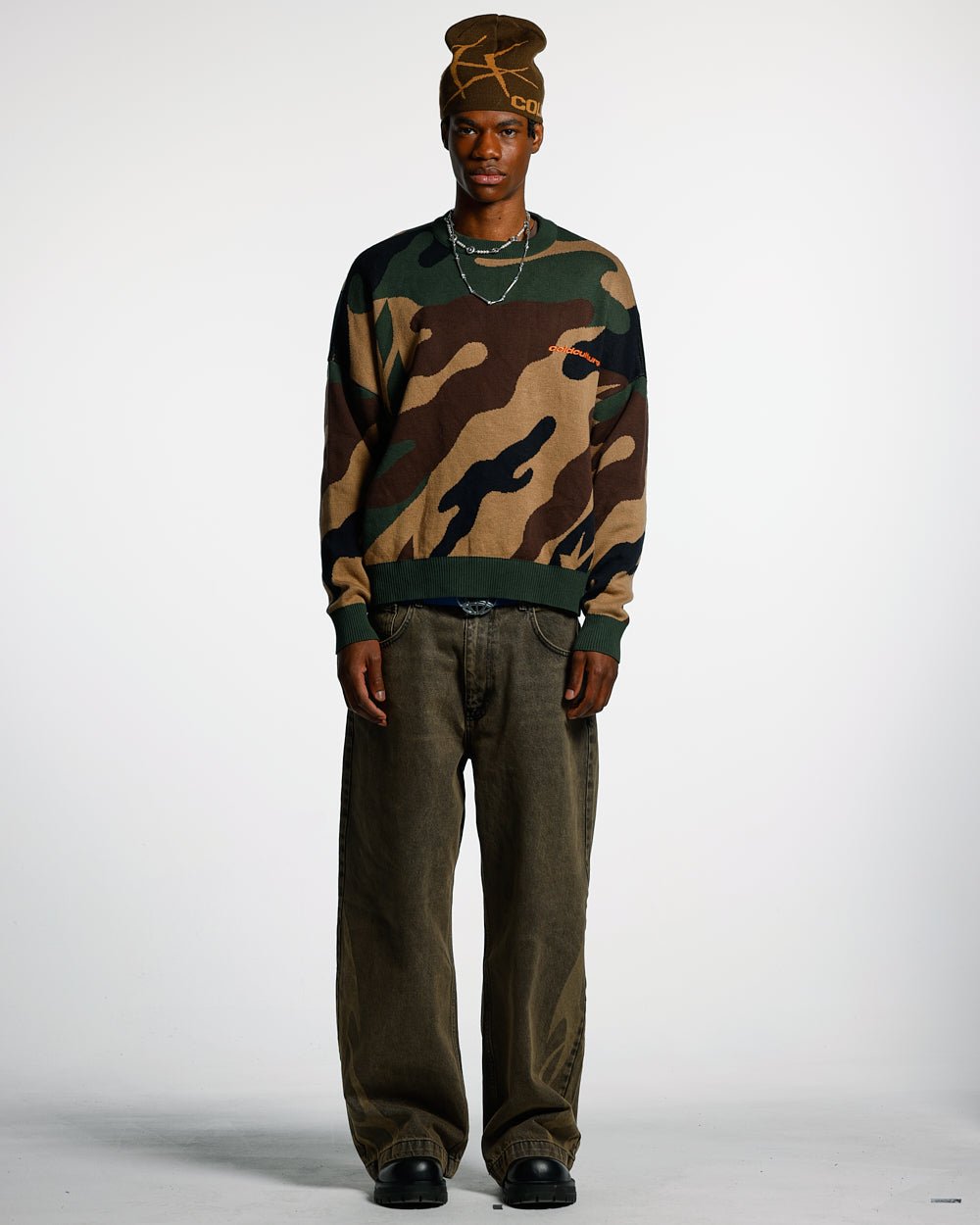 MILITARY KNIT GREEN CAMO - COLD CULTURE