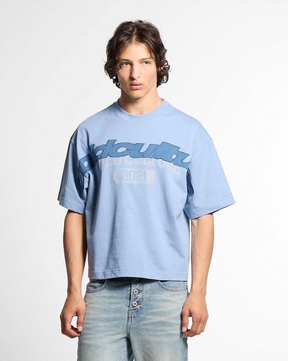 MIX MATCH TEE BLUE - Cold Culture