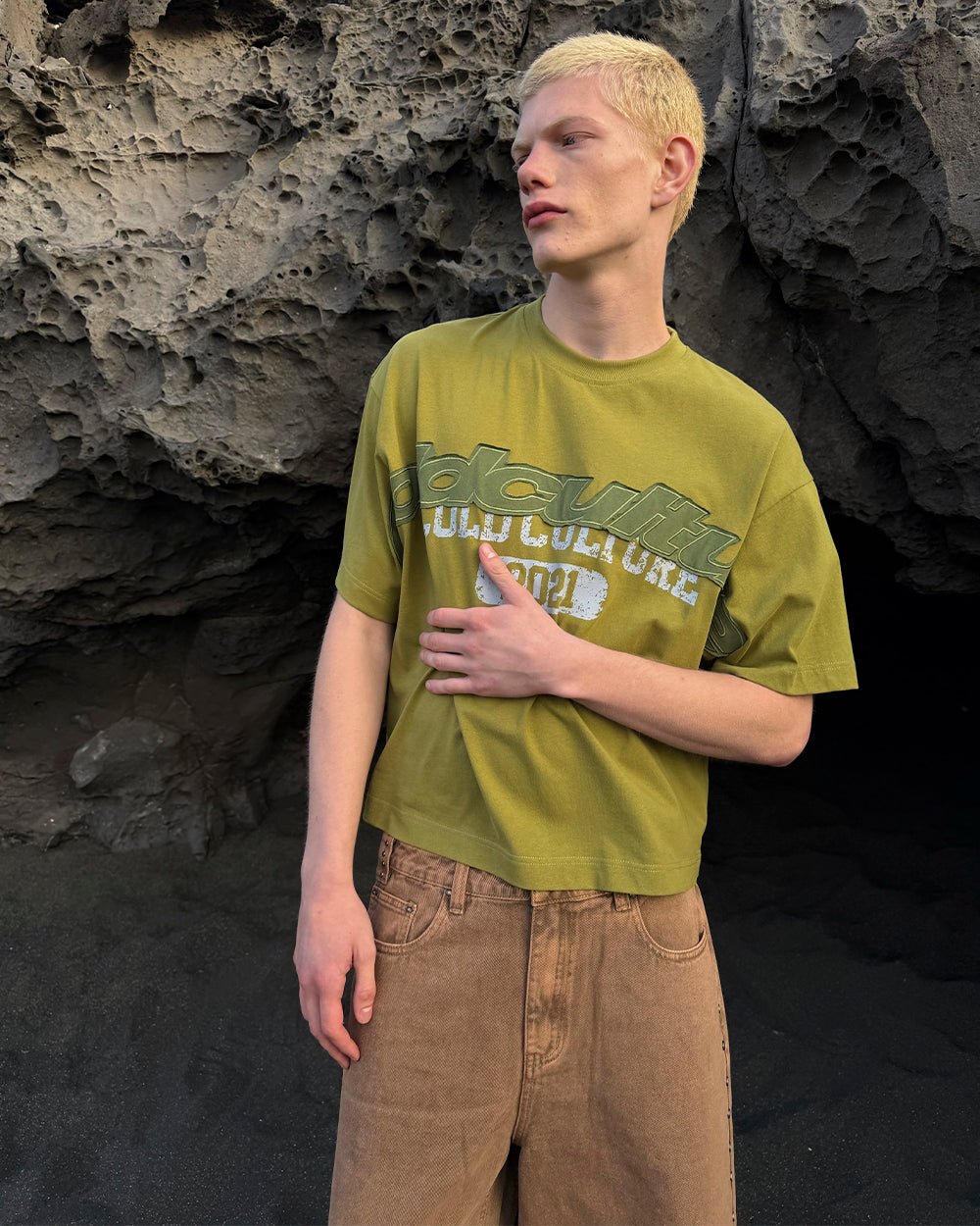 MIX MATCH TEE GREEN - Cold Culture
