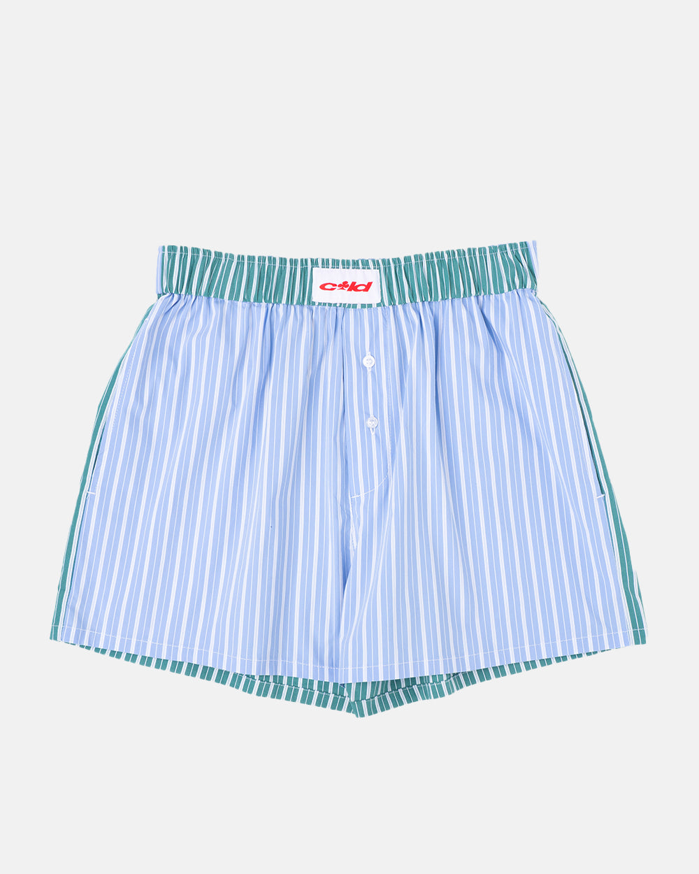 POKER UNDERPANTS BLUE/GREEN STRIPED