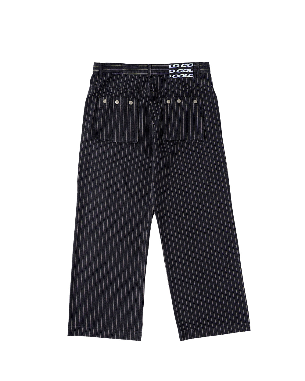 STRIPES CASINO V1 PANTS BLACK DENIM