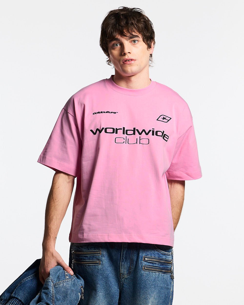 MR WORLDWIDE TEE PINK - Cold Culture