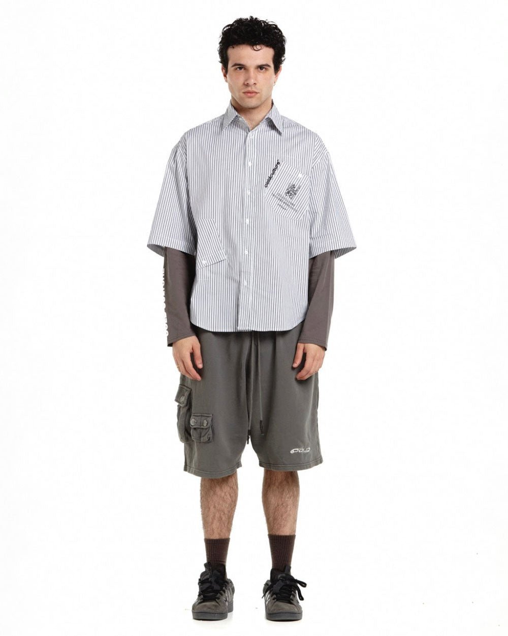 MULTI - POCKET SHORTS HEAVY GREY - COLD CULTURE