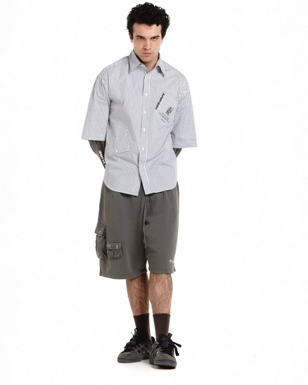 MULTI - POCKET SHORTS HEAVY GREY - COLD CULTURE