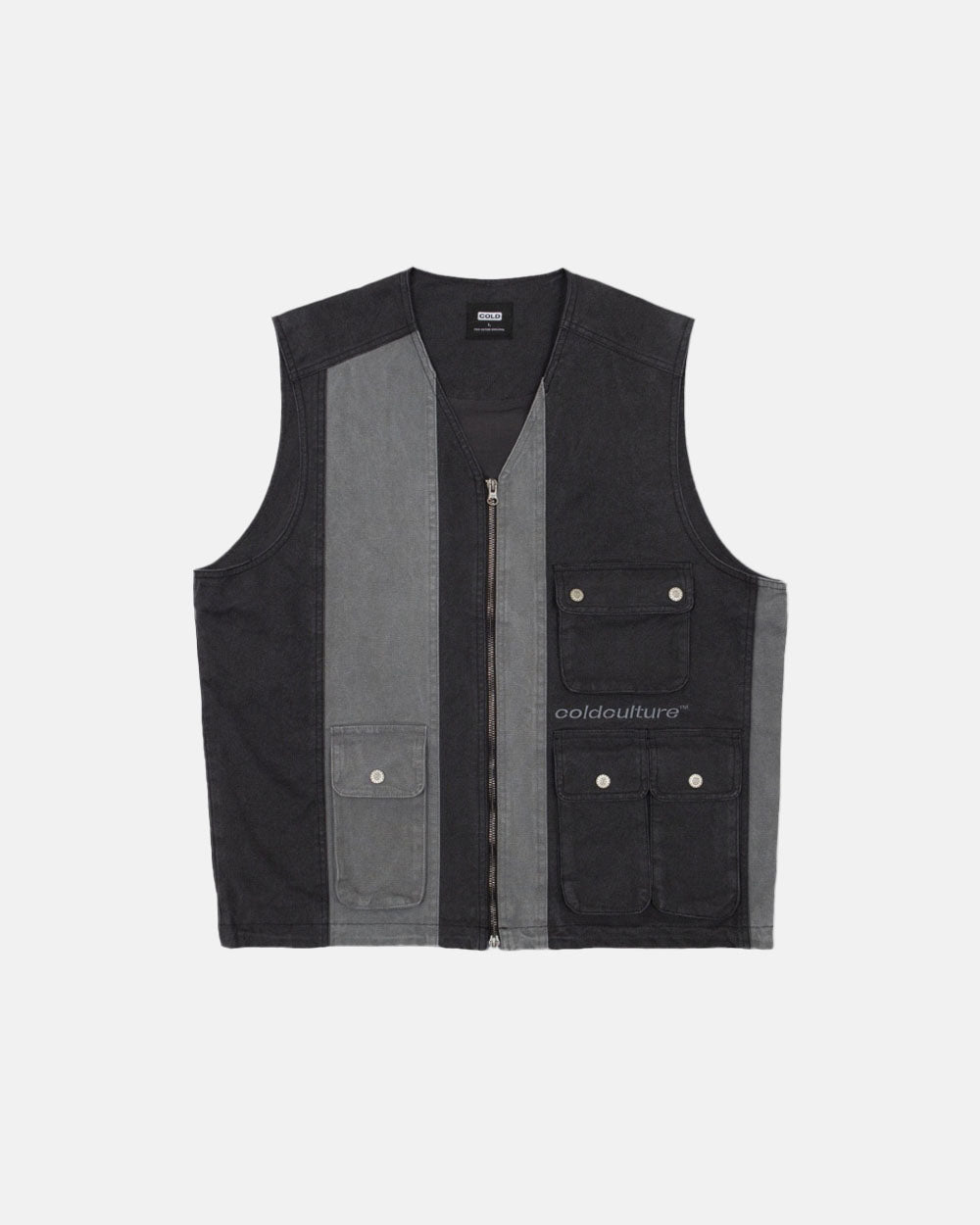 MULTI - POCKET VEST BLACK - COLD CULTURE