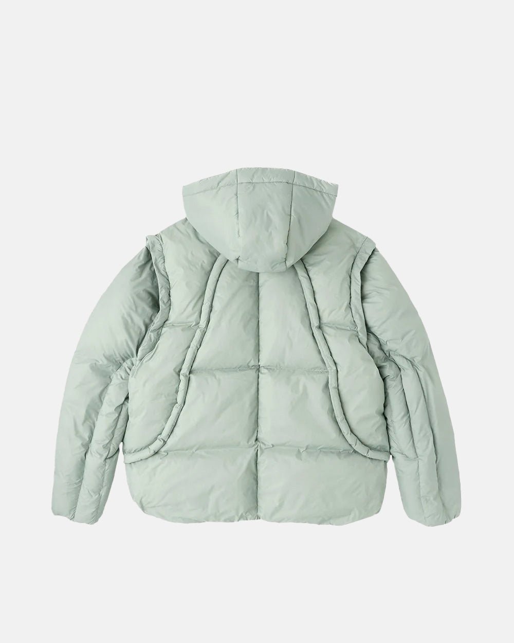 MULTIFUNCTIONAL PUFFER JACKET PISTACHIO GREEN - Cold Culture