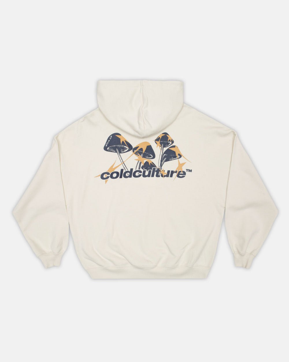 MUSHROOMS HOODIE IVORY WHITE - COLD CULTURE