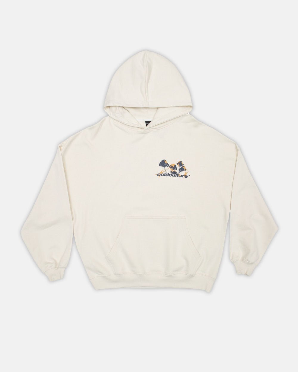 MUSHROOMS HOODIE IVORY WHITE - COLD CULTURE