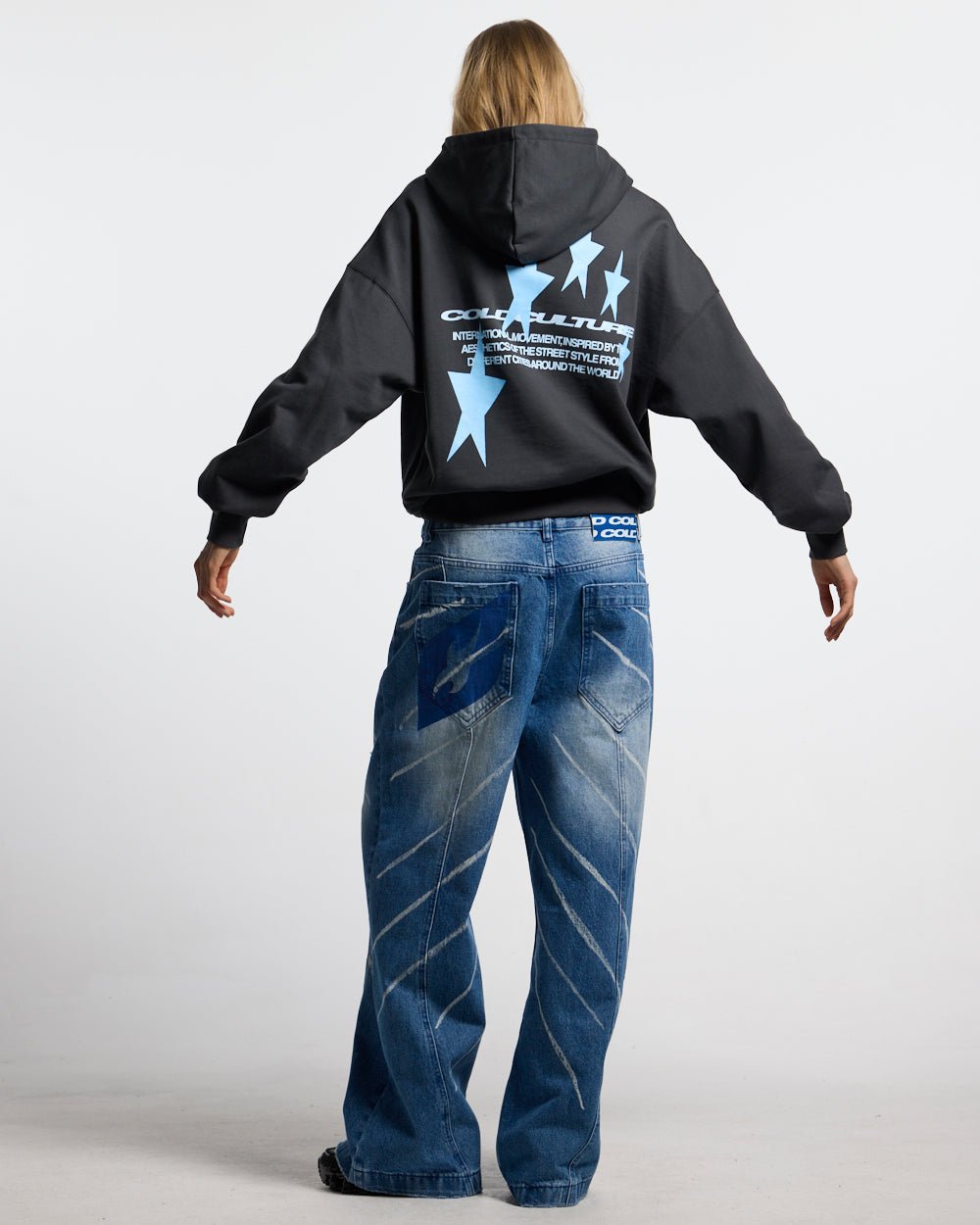 MUSIC RHYTHM V3 PANTS LIGHT BLUE - Cold Culture #woman