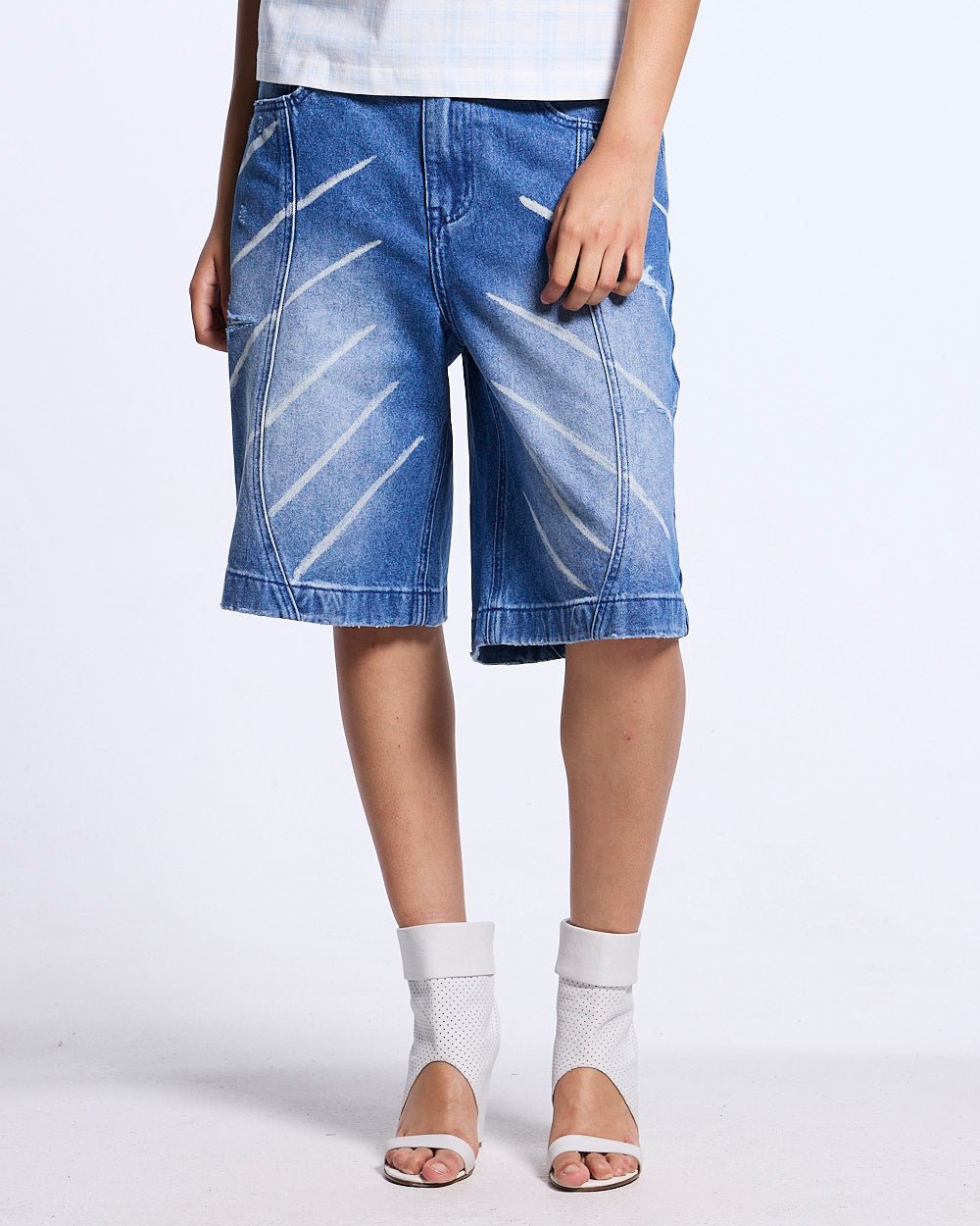 MUSIC RYTHIM SHORTS DENIM - Cold Culture