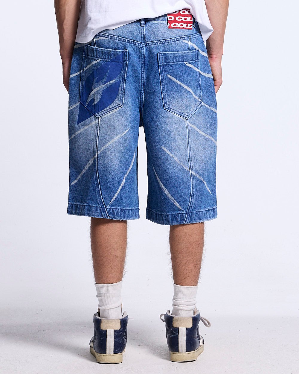 MUSIC RYTHIM SHORTS DENIM - Cold Culture