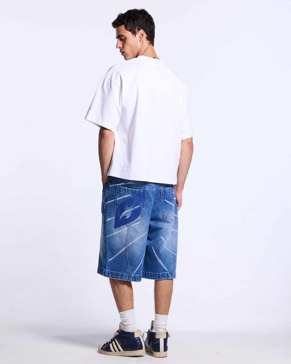 MUSIC RYTHIM SHORTS DENIM - Cold Culture