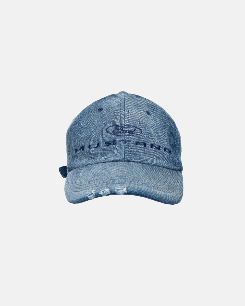 MUSTANG LOGO CAP BLUE FADED DENIM - Cold Culture