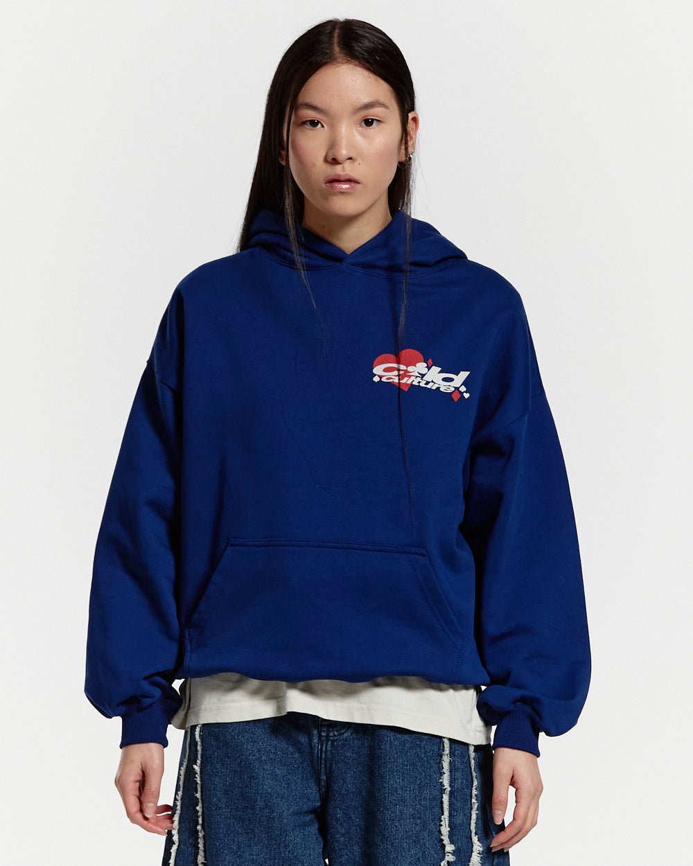 NAIPES HOODIE MIDDLE BLUE - COLD CULTURE