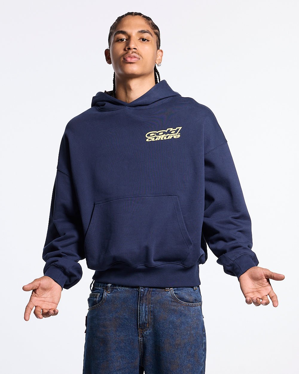 NECESSARY HOODIE NAVY - Cold Culture