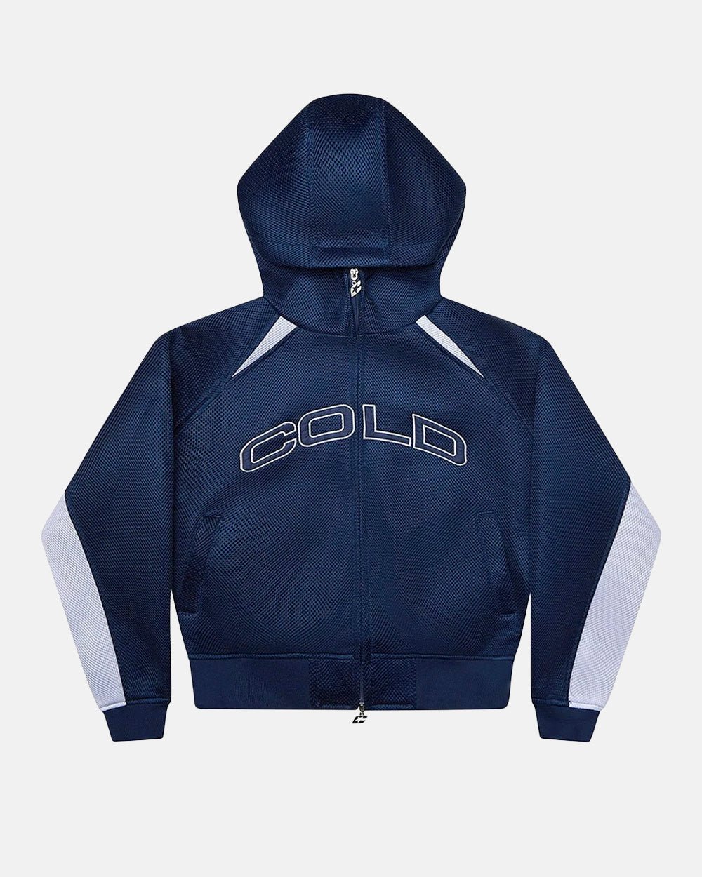 NEO ZIP JACKET WHITE & BLUE - Cold Culture