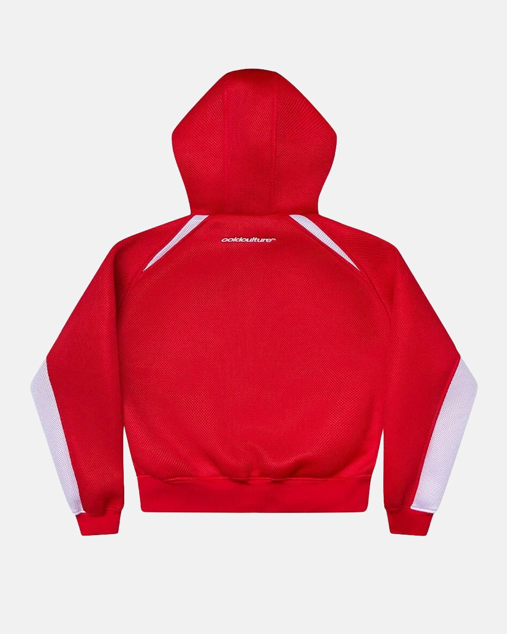 NEO ZIP JACKET WHITE & RED - Cold Culture