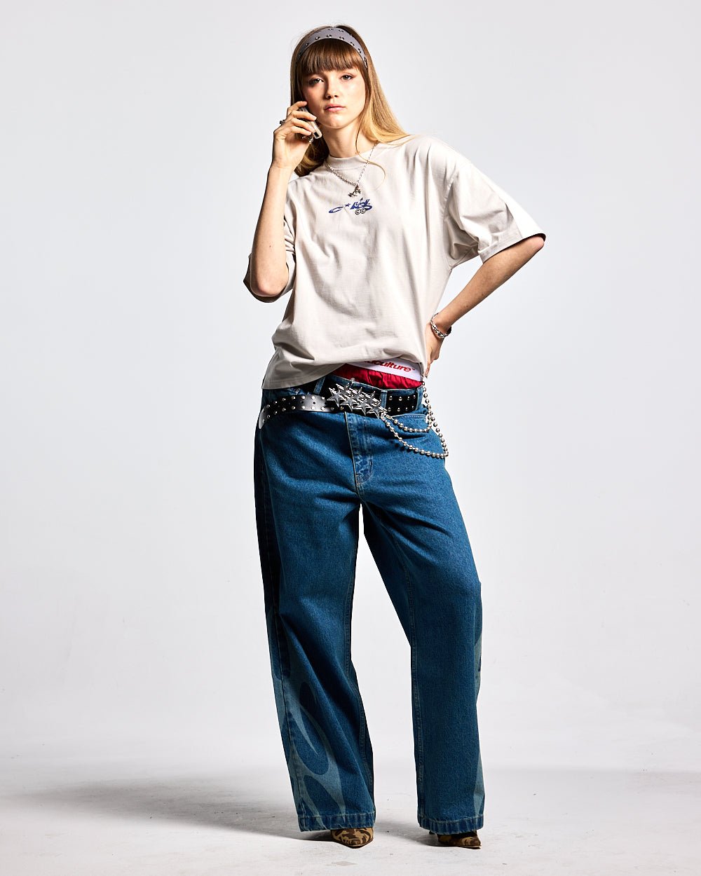 NEOTRIBAL PANTS LIGHT BLUE DENIM - COLD CULTURE