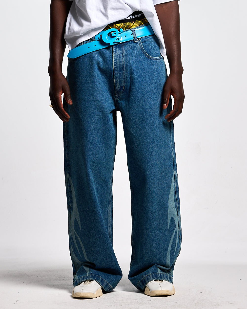 NEOTRIBAL PANTS LIGHT BLUE DENIM - COLD CULTURE