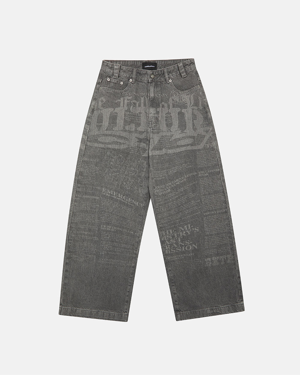 NEWSPAPER V2 PANTS GREY - Cold Culture