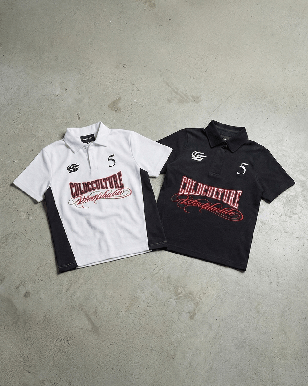 NIA SET POLO BLACK - Cold Culture