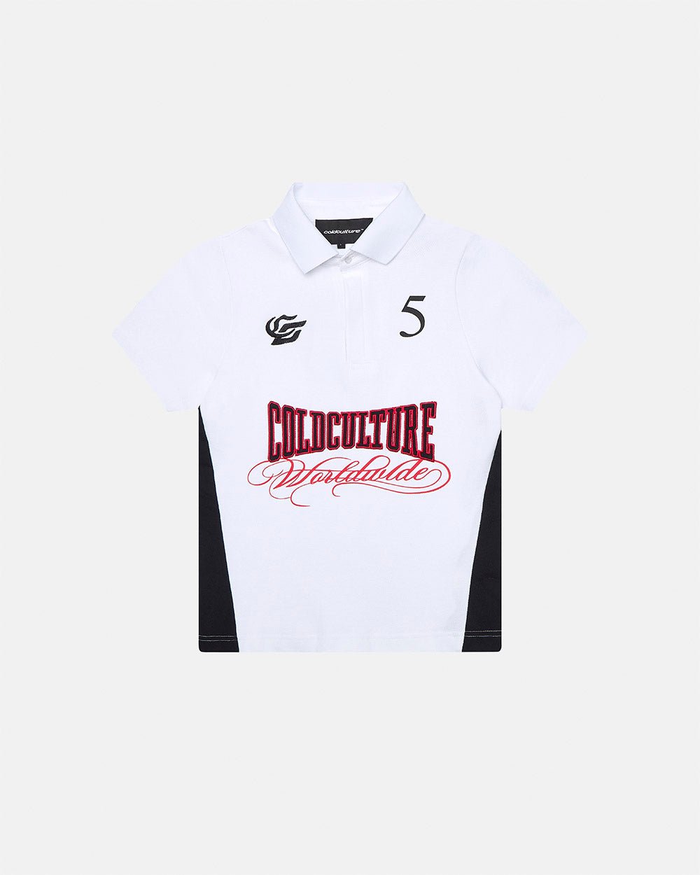 NIA SET POLO WHITE & BLACK - Cold Culture