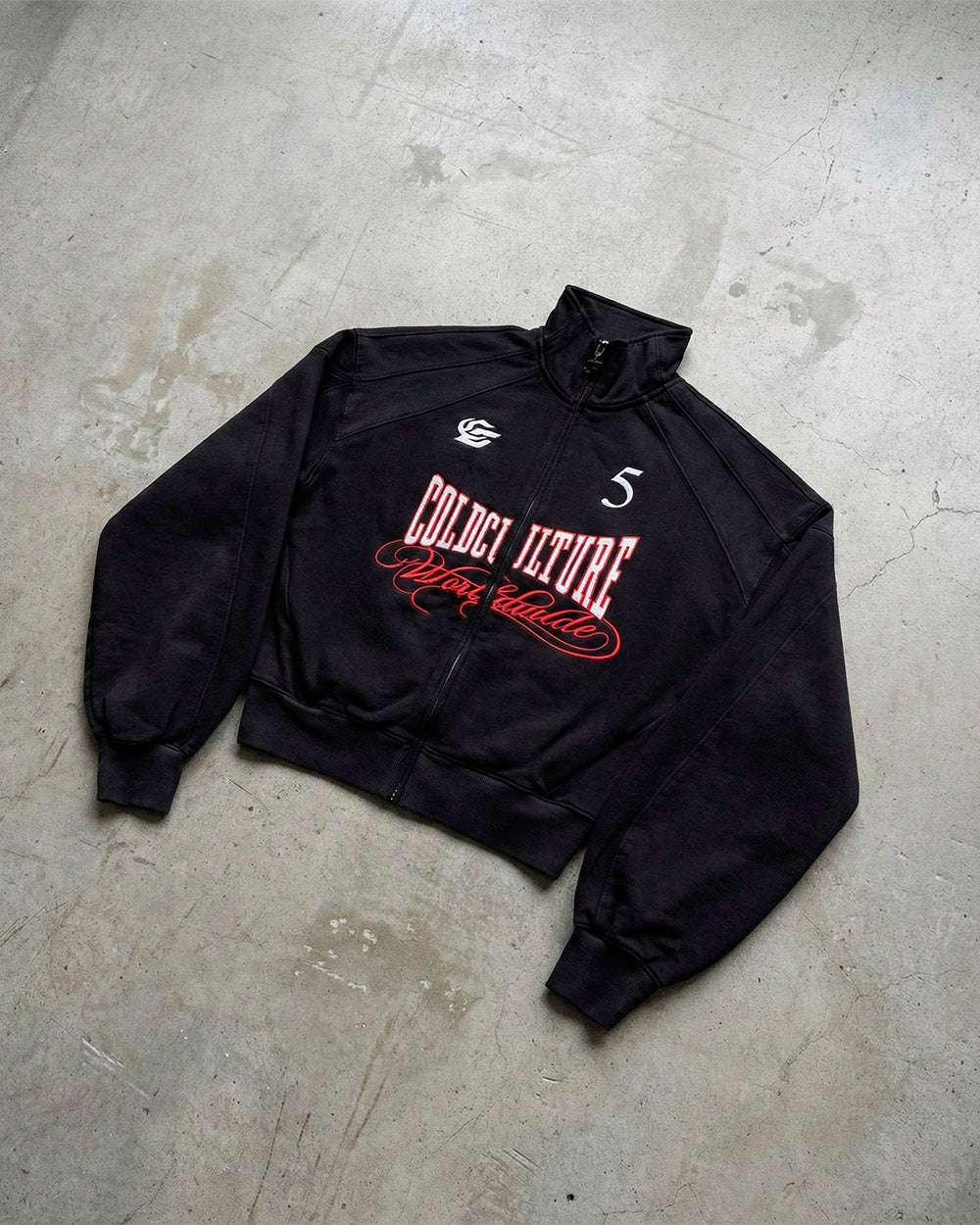 NIA SET ZIP UP BLACK - Cold Culture