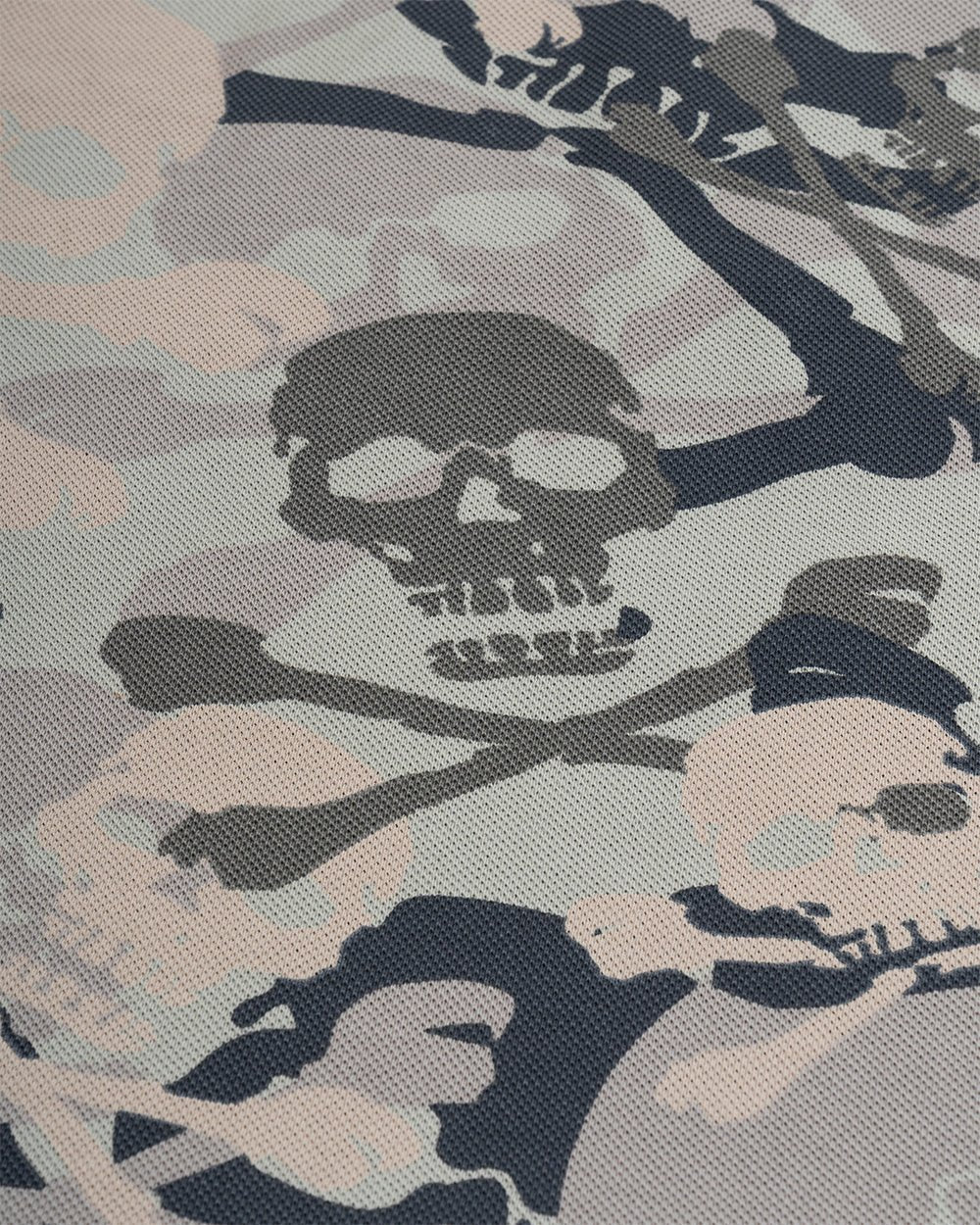 NIGHTSKULL POLO GREY - Cold Culture