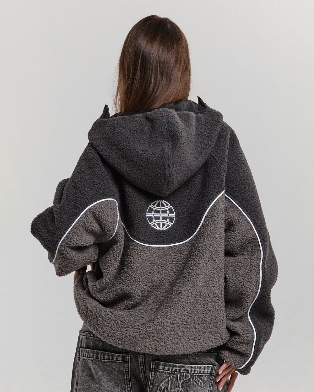 NO RISK FLEECE JACKET HEAVY GREY/DUST GREY - COLD CULTURE