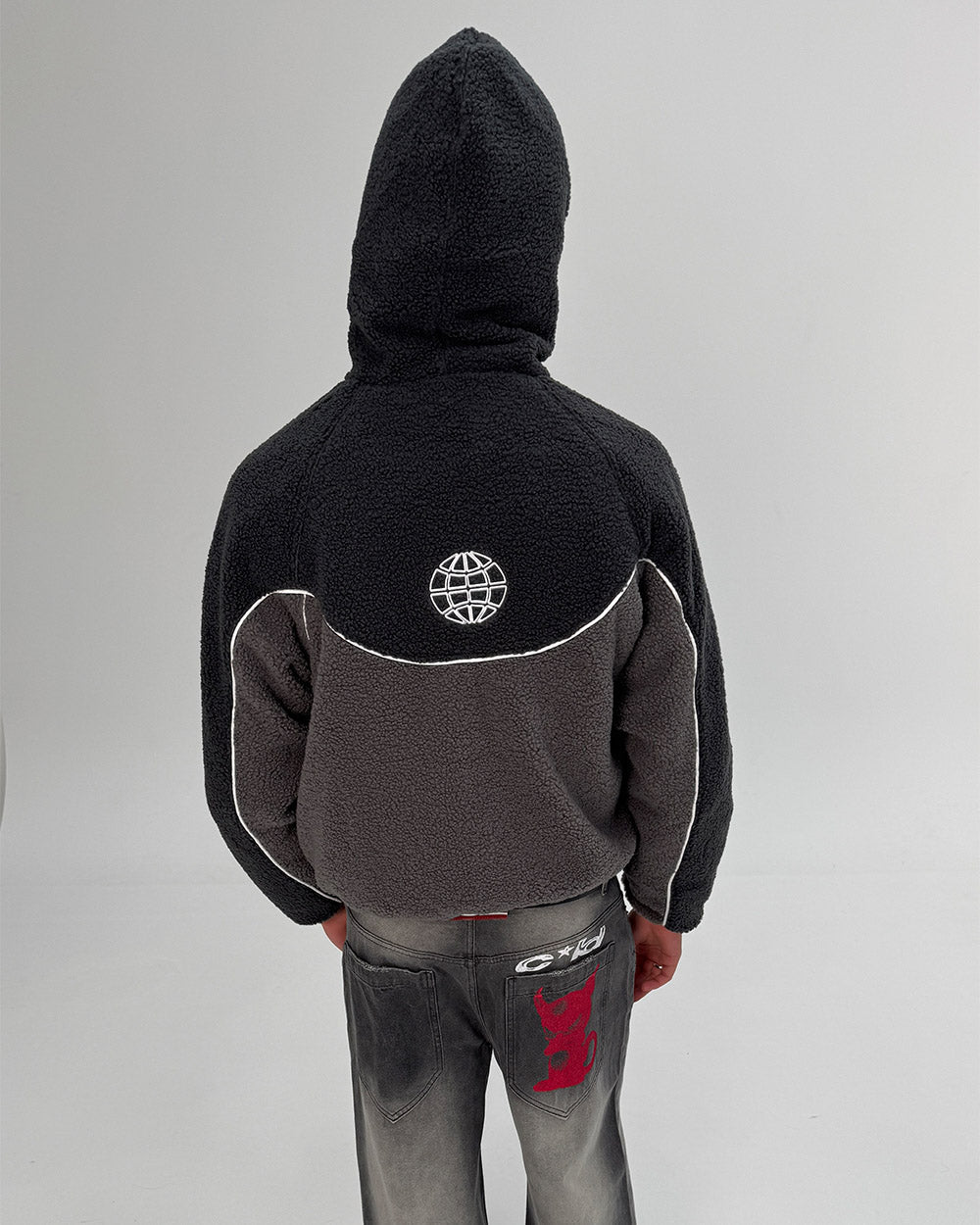 NO RISK FLEECE JACKET HEAVY GREY/DUST GREY - Cold Culture