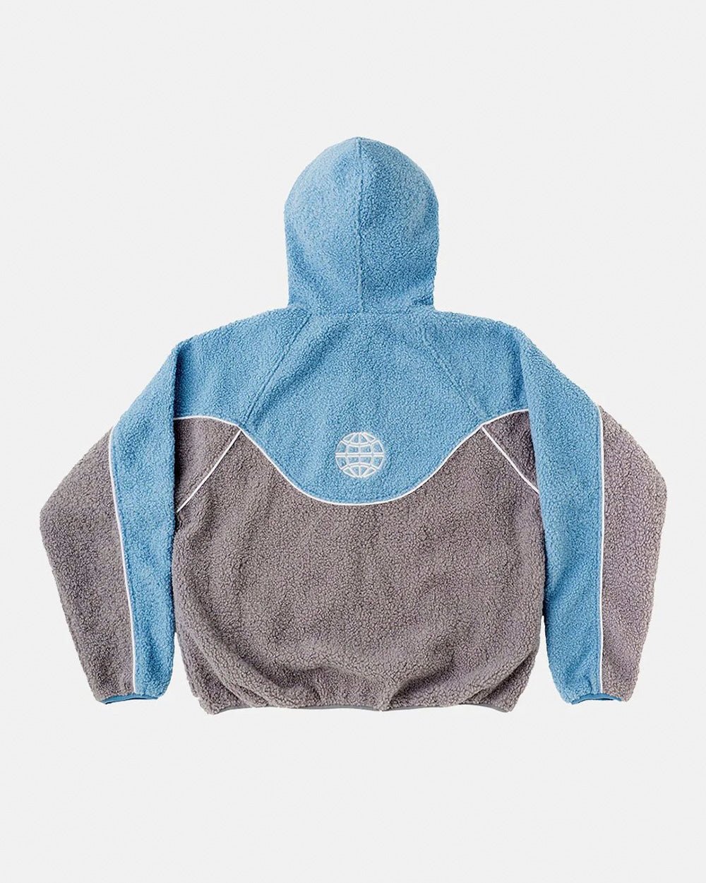 NO RISK FLEECE JACKET STONE GREY/STERLING BLUE - Cold Culture