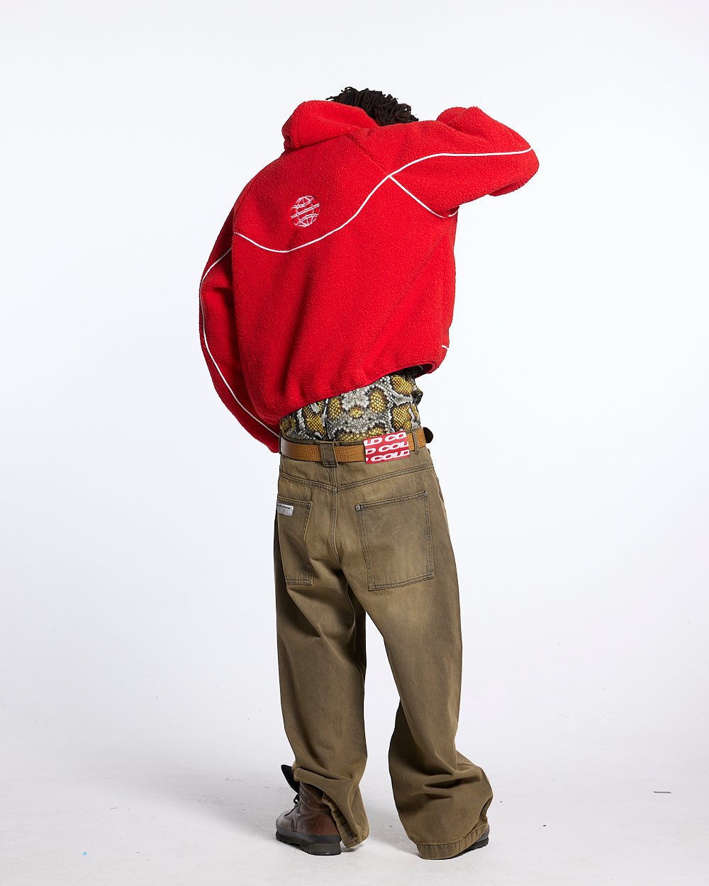 NO RISK FLEECE JACKET VIVID RED - COLD CULTURE