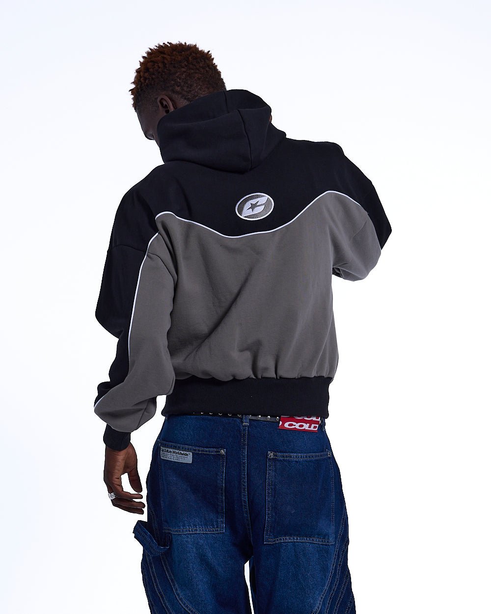 NO RISK ZIP HOODIE BLACK - COLD CULTURE