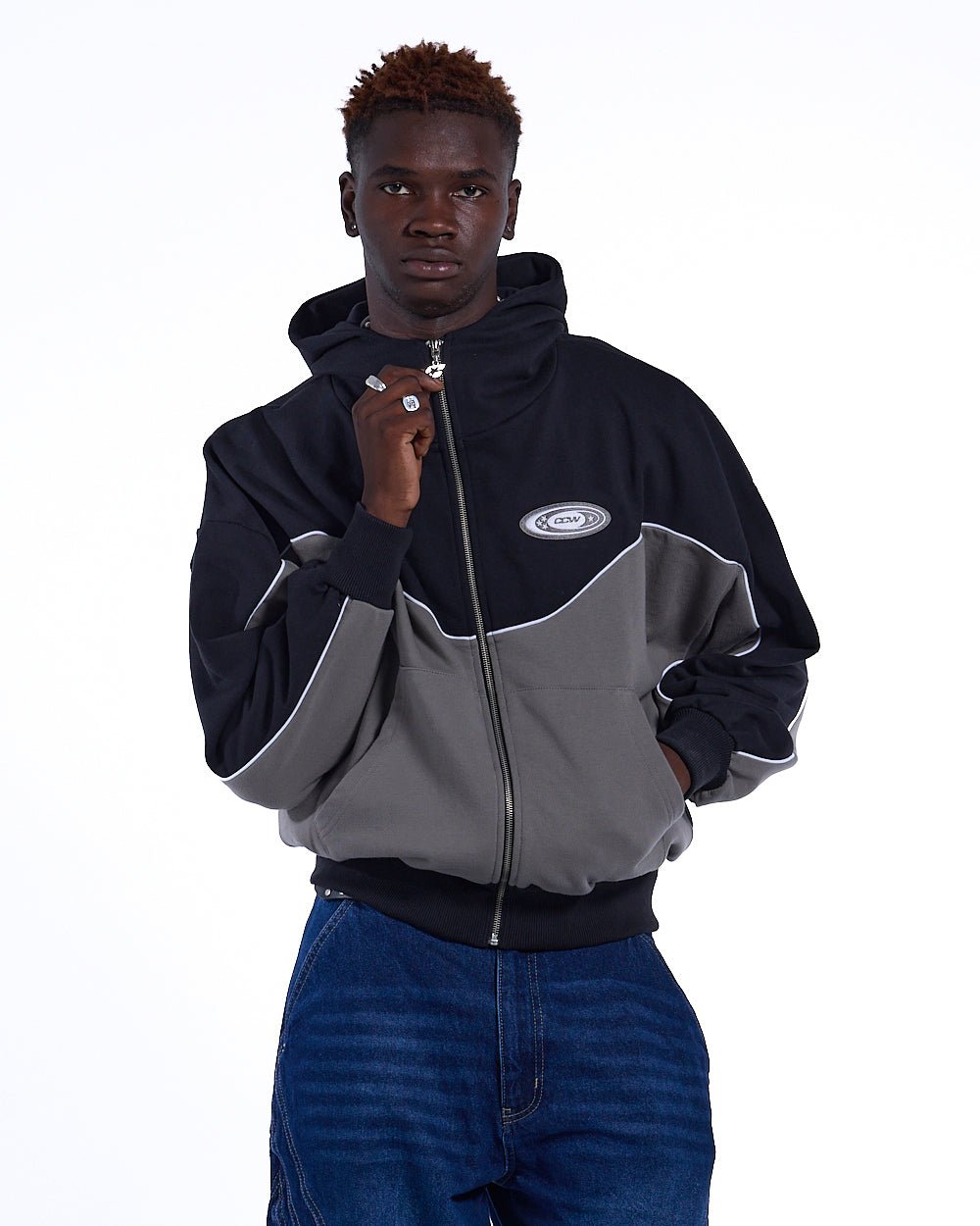 NO RISK ZIP HOODIE BLACK - COLD CULTURE